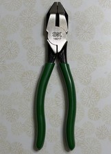 Sk Tools 7 Linesman Pliers With Side Cutters 18017 Green Handles New