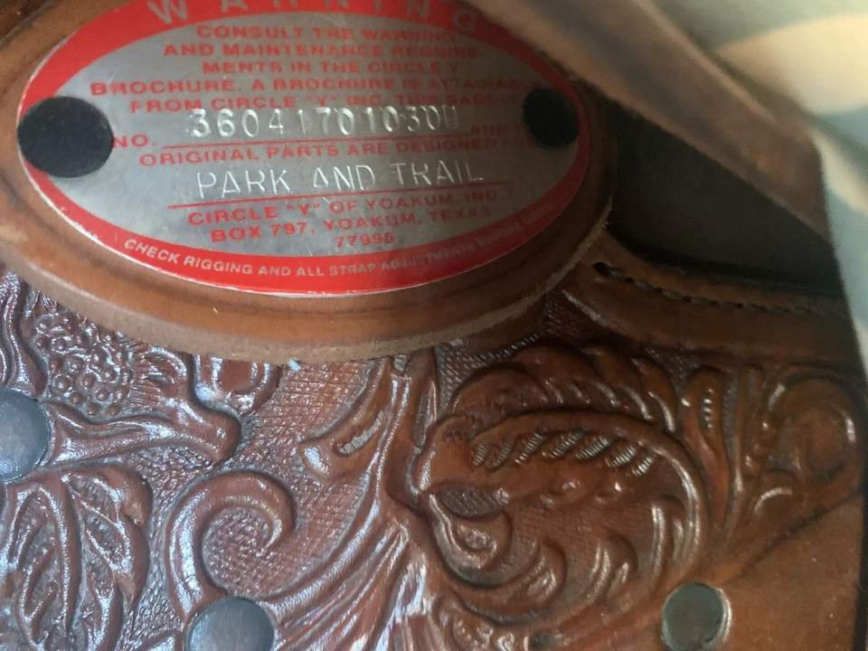 Needs A New Home: Circle Y Saddle 17 Inch *Very Well Kept and Clean* Great Shape - Image 4 of 4