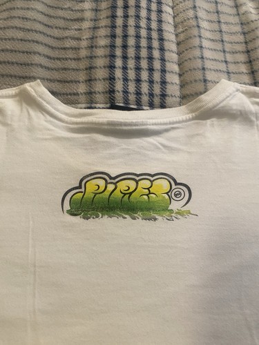 Vintage Lee Pipes Graffiti Spell Out Double Sided T-Shirt 90s Y2K Skater 3XL - Bild 8 von 8