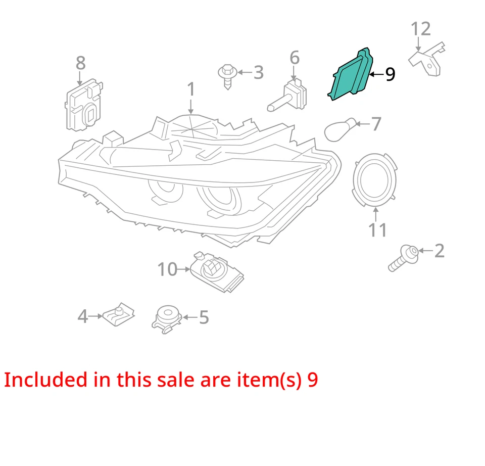 Faro de lastre para BMW 328i 2012-2016 HVCKS Foto 3 de 4