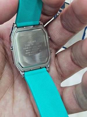 Casio AQ-230A-7DMQ Quartz Analog Digital Watch Turquoise Strap