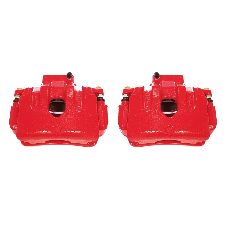 Pinzas Powerstop S6412 rojas con recubrimiento en polvo para Hyundai Genesis Coupé 10-16 Foto 2 de 4