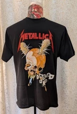 Officially Licensed Double Sided Metallica Damage Inc Rock Band T-Shirt Merch