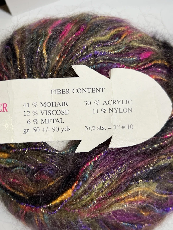 Trendsetter DUNE fio mohair, acrílico, mistura de náilon 50gr ea. Conjunto de 3 cores 108 - Imagem 4 de 4