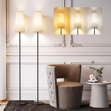Floor Lamps for Living Room/Bedroom/Office, Standing Lamp with LED Bulb, 3 Co...