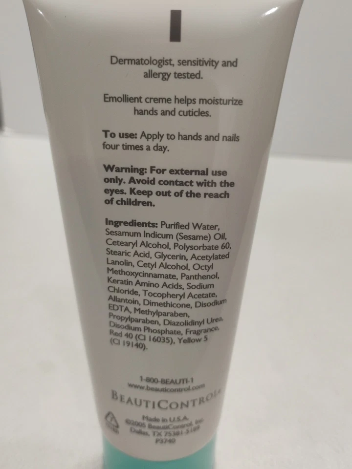 Nueva crema sellada BeautiControl Skinlogics terapia de manos y uñas 3 OZ Foto 3 de 4