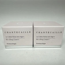 2 Chantecaille Aromacologie Bio Lifting Cream + .17 oz 5 ml. Travel Size NIB