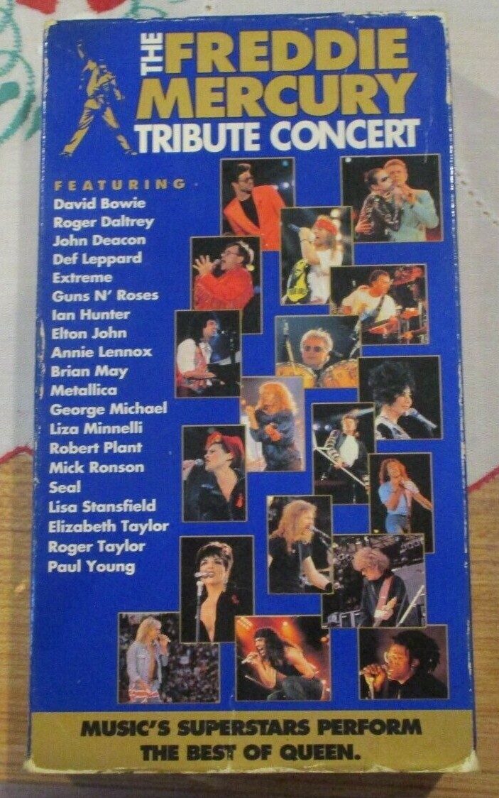The Freddie Mercury tribute concert (VHS 1993) | eBay