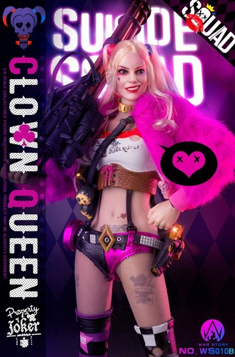 WAR STORY WS010-B Female Joker Clown Queen 1/6 Action Figure Deluxe Version - Picture 6 of 12