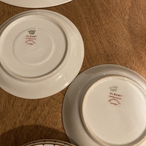 Antico Havilland Limoges ALBANY - 4 posti 3 pezzi e piatto extra - Foto 9 di 15