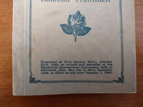 1959 Great Northern Railway Rule Book Hardback & Ladies Auxiliary Constitution - Picture 3 of 7