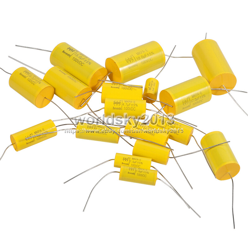 2Pcs 100V Electrolytic Capacitor MKP Frequency Divider Crossover Polypropylene Non-Polarity Audio Capacitor 1.5UF 2.2UF 3.3UF - Foto 10