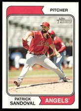 2023 Topps Heritage #198 Patrick Sandoval   Los Angeles Angels