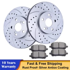Front Disc Rotors Brake Pads for 2003-2008 Toyota Corolla Matrix Pontiac Vibe