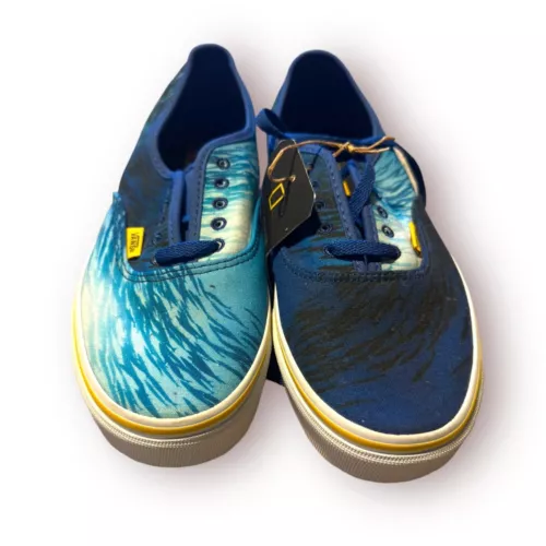 VANS National Geographic Ocean Slip On Sneakers Size 8