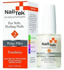 Nail Tek Foundation 2, Ridge Filling Strengthening Base Coat 0.5 oz, 1-Pack