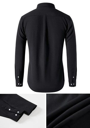 Oxford Hemden Herren Frühling Herbst Herren Langarm Hemd Freizeit Männerhemden - Bild 21 von 26