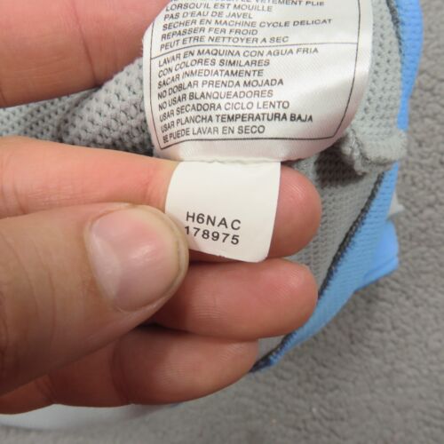 VINTAGE Jordan Jacket Mens XXL Grey UNC Blue Melo Zip Warm Up Hoodie Track Y2K - Picture 11 of 17