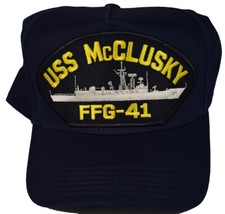 USS McCLUSKY FFG-41 SHIP HAT - NAVY BLUE - Ve...