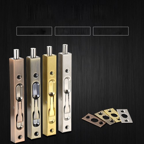 Stainless Steel Door Flush Bolt Concealed Lever Action Latch for Double Doors - Picture 6 of 10