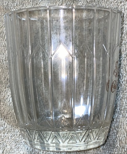 CROWN ROYAL RESERVE GOLD SCRIPT Stretched Diamond Pattern GLASS 8oz VonPok Italy - Bild 4 von 8