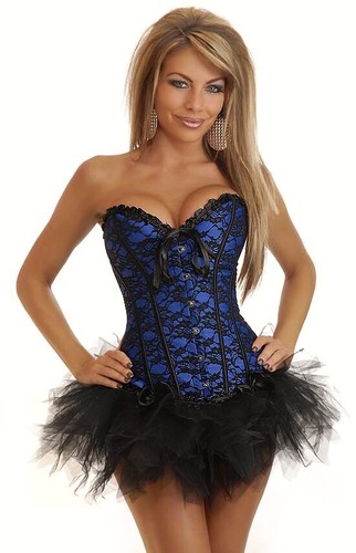 Women Corset Tutu Skirt Hen Night Party Burlesque Fancy Dress Costume Plus Size - Picture 6 of 45