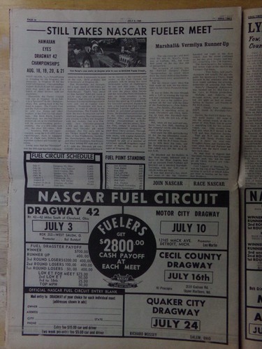 1966 Drag Times-DON NICHOLSON-Ronnie Sox-TASCA FORD-IVO-Don Prudhomme-HAWAIIAN - Picture 21 of 24