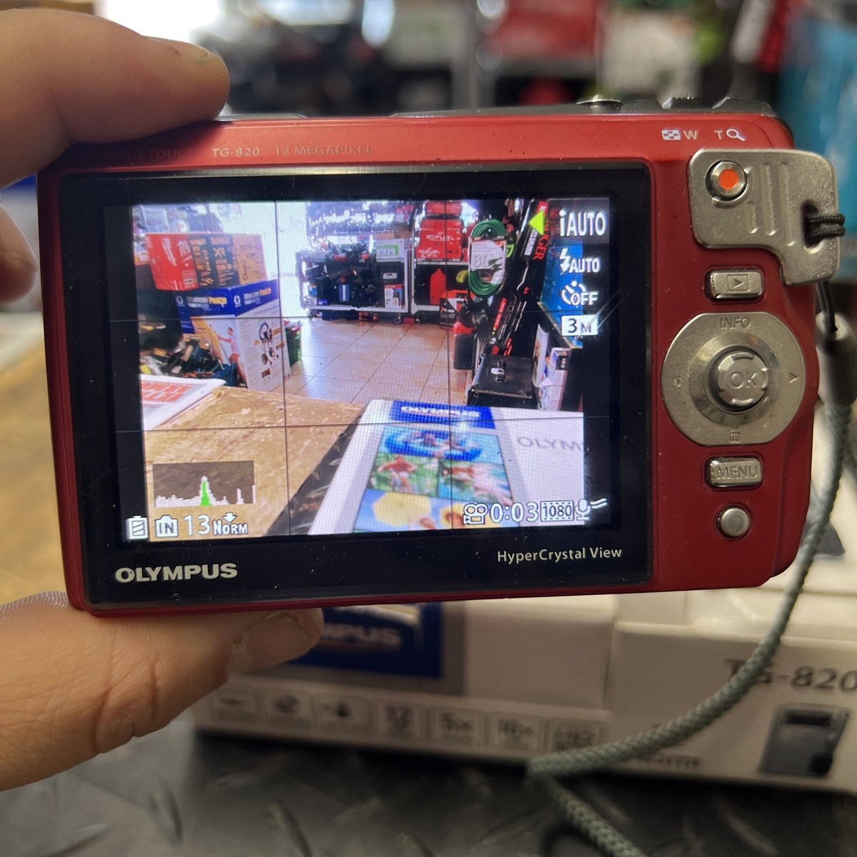 Olympus Tough TG-820 12 MP Digital Camera Shockproof