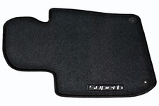 Original Skoda Superb 2 3T Stoff Fußmatten 4 teilig Stofffußmatten Schwarz