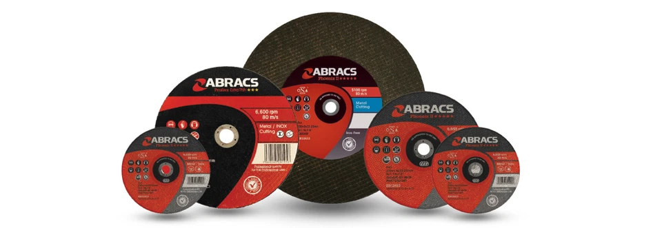 Abracs Pheonix II Metal Cutting Disc Grinding Chopsaw Stillsaw 1mm, 2mm, 3mm,6mm
