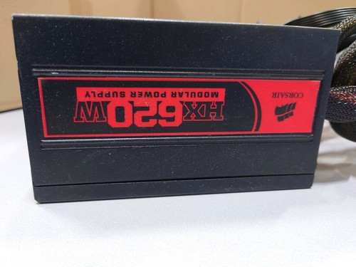 Corsair HX620W CMPSU-620HX Power Supply Without Power Cord Used Working - Afbeelding 7 van 16