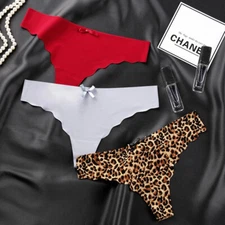 3 Pack Women Sexy Underwear Panties Bikini Knickers Thongs G-string S M L XL