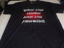 Barak Atha Yahawah Barak Atha Yahawashi Black Tee White Fringes