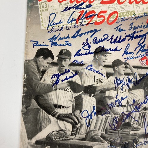 1950 New York Yankees & Philadelphia Phillies Team Signed World Series Program - Picture 5 of 22