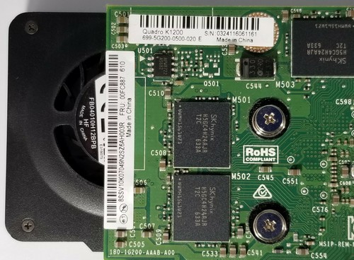 Nvidia K1200 4GB GDDR5 4X Mini DP to VGA Adapters Windows 10 Video Graphics Card - Picture 5 of 5
