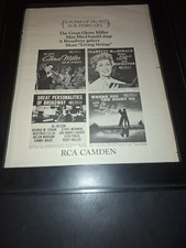 Glenn Miller, Living Strings, Jeanette MacDonald Rare Promo Poster Ad Framed!