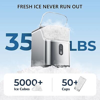 Simzlife ZX-IM-15S-S Portable Ice Maker Machine with Self-Cleaning Function, Simzlife ZX-IM-15S-S Portable Ice Maker Machine with Self-Cleaning Function,