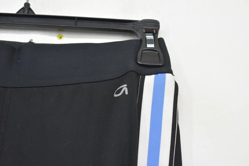 Gap Fit 女式黑色弹性腰条纹运动跑步打底裤 S — 第 3/4 张图片