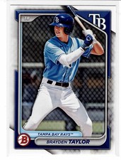 Brayden Taylor Tampa Bay Rays 2024 Bowman Draft ****