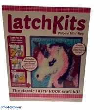 New LatchKits Mini-Rug Sewing Kit The Classic Latch Hook Craft Kit - Unicorn