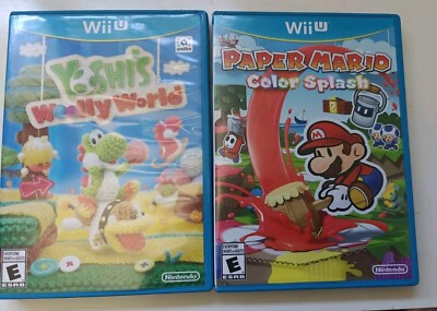 Paper Mario Color Splash (Wii U) and Yoshi's Woolly World (Wii U