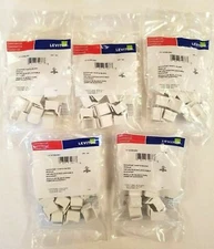 41084-BW Leviton Blank QuickPort Insert, White -50 Count
