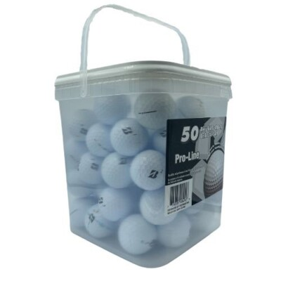 #ad 50 Bridgestone E12 3A Used Golf Balls AAA *In a Free Bucket * SALE C $77.99