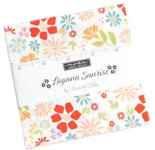 Laguna Sunrise Moda Charm Pack 42 100% Cotton 5" Precut Quilt Squares