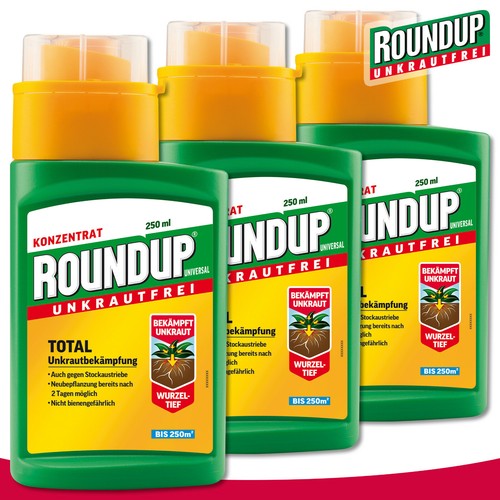 Roundup Universal Unkrautfrei 3 x 250 ml Total Unkrautbekämpfung