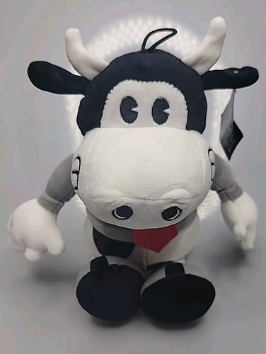 NWT Fiesta Toys Retro Gordy The Cow 11" Black & White Stuffed Animal Plush - Picture 6 of 8
