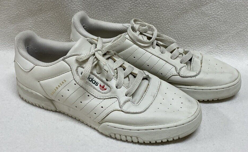 Adidas Yeezy Powerphase 2017 Calabasas Bone Low Top Leather Sneakers Size US 8