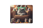 Grumpy Cat And Kittens Non Slip Mouse Mat / Mouse Pad