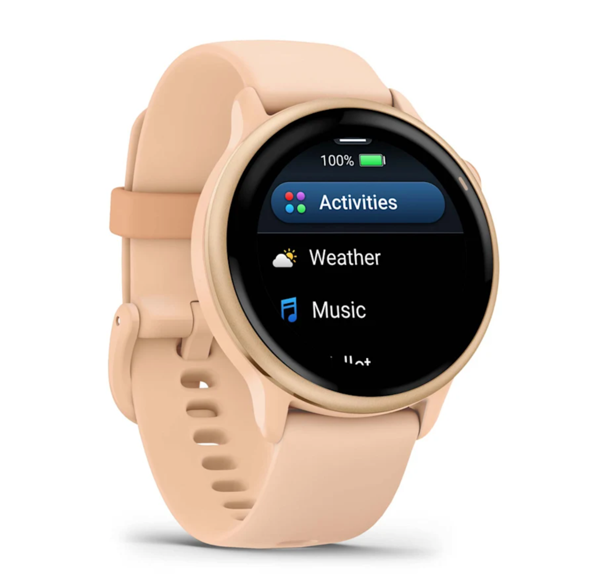 Garmin vivoactive Pink Dawn GPS Smartwatch with Silicone Band