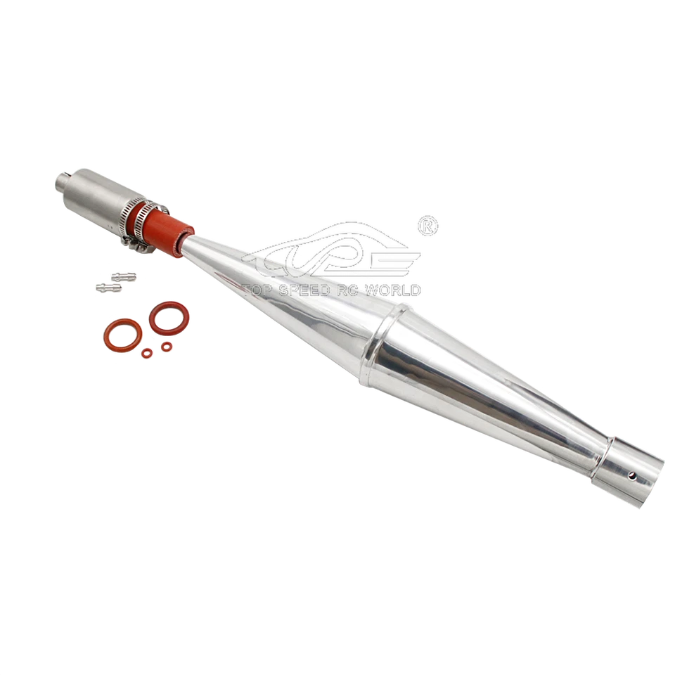 Silenciador de tubo de escape de barco RC para motor de gas marino G260 G270 G290 RCMK QJ ZENOAH Foto 2 de 4